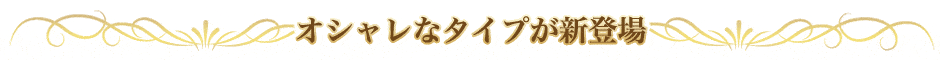 オシャレなタイプが新登場